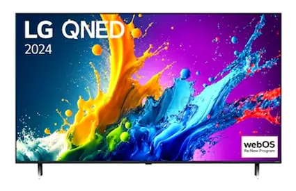 LG QNED80 50-Inch UHD Smart QNED TV QNED80T6B Black