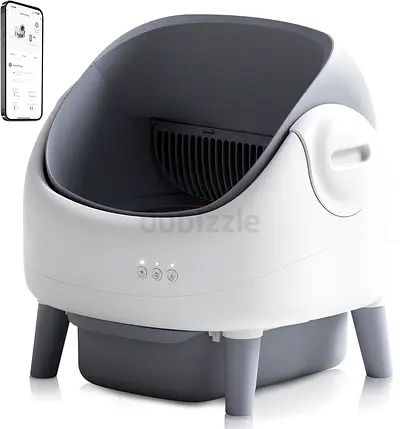 Automatic Cat Litter Box with App Control - Clean Design