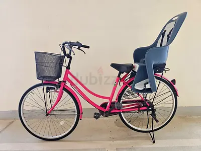 Japanese Step-through Cruiser Bike 26inch w/ Decathlon Baby Seat