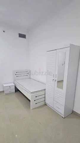 Single Bed with Mattress, Wardrobe and Nightstand - White Bedroom Set