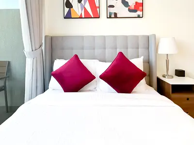 Modern Furnished Studio | Monthly Rent | Azizi Riviera 22 | Meydan Community