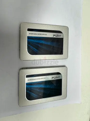 Pair of Crucial 2.5 SATA SSDs