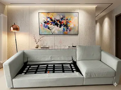 Ikea vimle three seater sofa bed with mattress