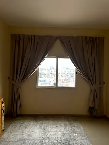 Light grey blackout curtains - set of 2 panels, gently used