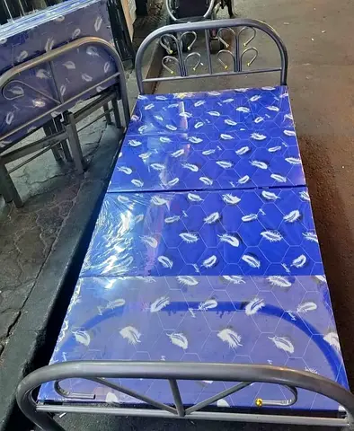 Single Metal Bed Frame with Mattress - Good Condition