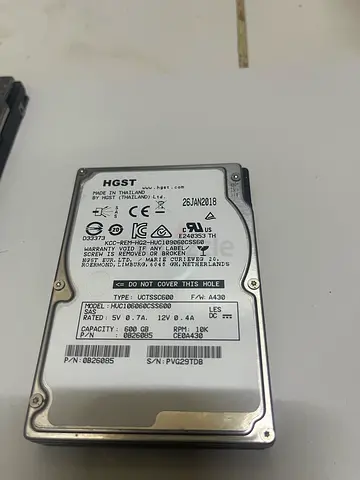 Used HGST 2.5 600GB Hard Drive (Good Working Condition)