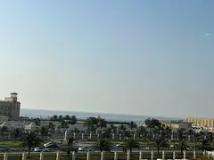 2BHK Al Qulaya, balcony, 2 baths, near Heerah Beach, AED 45,000 yearly, 6 cheques, family-friendly.