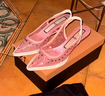 Authentic N°21 Pink  Heels with crystals – Size 38