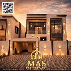 Luxury Villa for Sale in Ajman | Super Deluxe Finishing | Freehold
