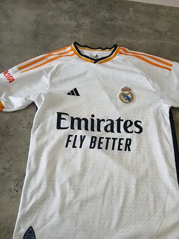 Real Madrid Home Football Jersey - Size S, Good Condition