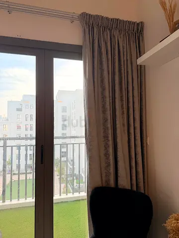 New Gray Velvet Curtains with sheer curtains - recently installed, great Condition