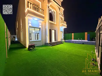 Classic Design Villa with (pool)|ajman|al Yasmeen area|5 master rooms, majlis, 2 halls, maid room, swimming pool| freehold|negotiable price.