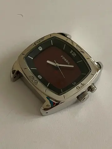 Fossil mens stainless steel watch head - needs strap