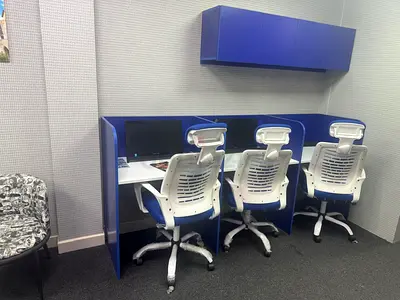 3 Person Workstation Desk