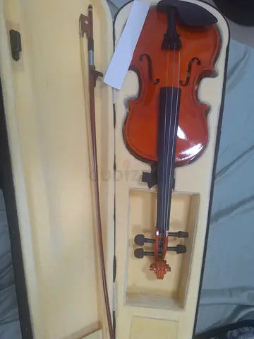 Full-size violin with bow and hard case - new condition never used