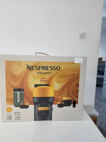 Nespresso Vertuo POP Coffee Machine (Yellow) - Boxed