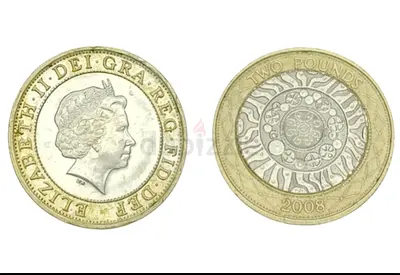 England UK 2008 2 Pound Commemorative English Coin of Queen Elizabeth