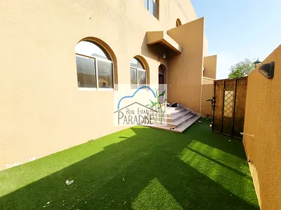 away from zone / 3 Bedroom Villa / All Master bedrooms/Living & dinning Maid Room/Private back and front yard garden/2 covered Parking/For Rent Mirdif