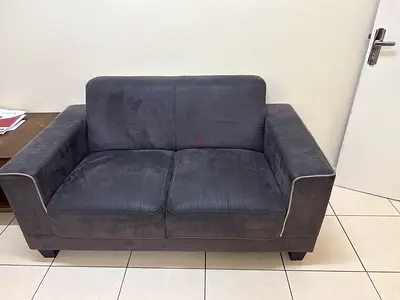 7-seater grey fabric sofa in good used condition