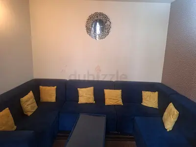 Furniture U sofa set with a table