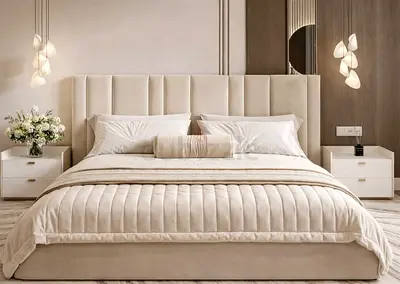 Brend New fabric wooden Queen size 160x200 Bed with Madical Matress Available