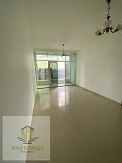 Apartment for rent in Al Taawun, master room, hall, two bathrooms, balcony, gym and swimming pool