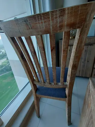Dining chairs solid wood (6 available) negotiable