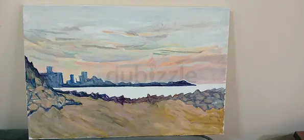 Original Seascape Oil Painting on Canvas — Coastal Sunset
