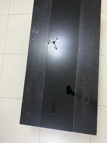 Black TV Table for Sale – Good Condition