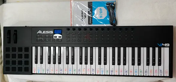 Alesis VI49 MIDI Keyboard Controller with USB, MIDI Out and Sustain Input