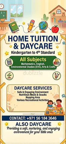 Day care  and tuition for kindergarten and4th grade