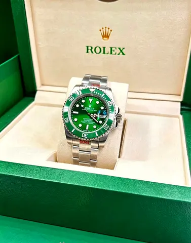 Rolex Submariner Stainless Steel Green Dial - Master Copy watch With Box