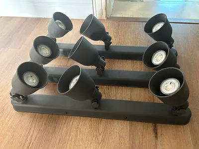 3 x IKEA Hektar ceiling lamp with LED included