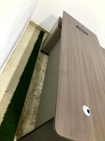 L-shaped office desk