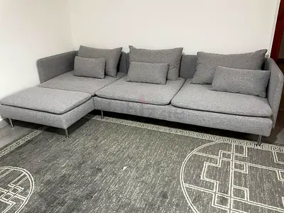 Ikea Sodhremn L Shape Sofa Gray