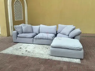 Marina home Luscious original feather filled Sofa Gray