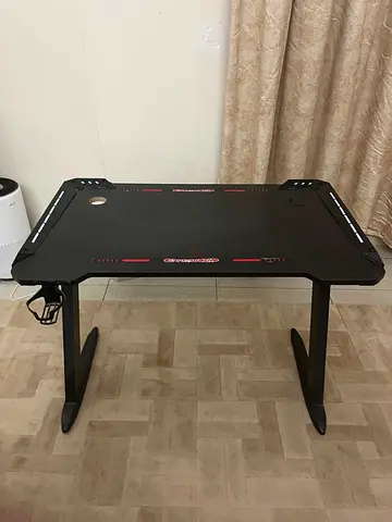 Compact Black Gaming/Study Table