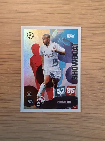Ronaldo Topps UEFA Champions League collectible card - Real Madrid (showboat)