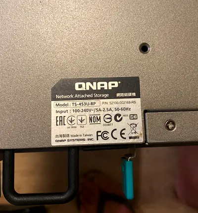 QNAP TS-453U-RP (1U rack NAS)