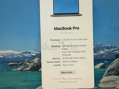 MacBook pro 2019 i9