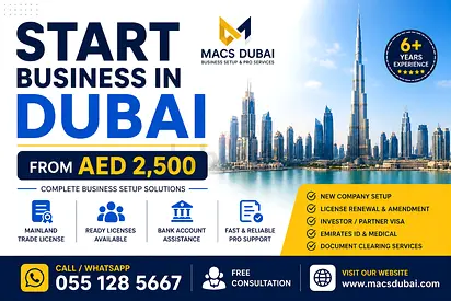 Business Setup in Dubai from AED 2,500 | Trade License  PRO
