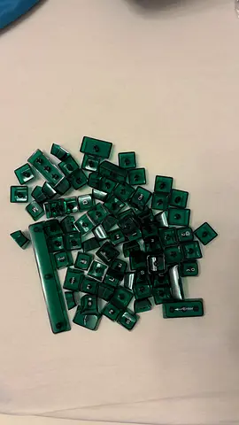 Original Womier WD75 Green Transparent style keyboard keycaps for 75% layout