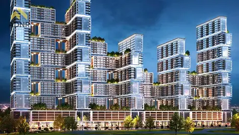 إطلالة بانورامية على أفق دبي | شقة فاخرة بغرفة نوم واحدة | تصميم 40/60