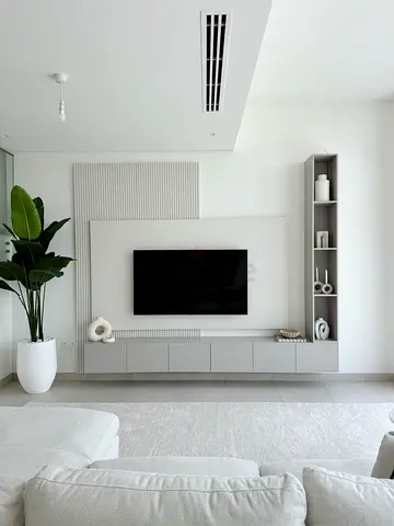 Custom TV Unit | Modern Wall Panel Design