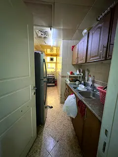 Attached bathroom for family available in shabiya 10
