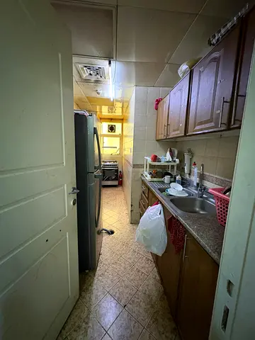 Attached bathroom for family available in shabiya 10