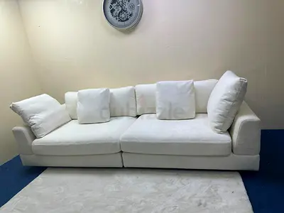 Great condition marina homes white color sofa for sale