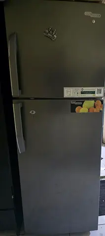 Grey Double-Door Refrigerator, Good Working Condition