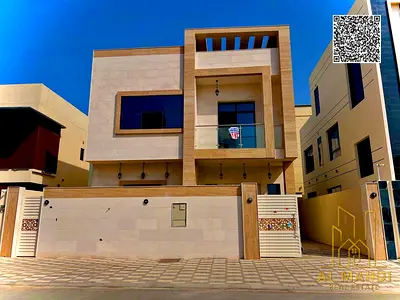 فيلا فاخرة 5 غرف ماستر + غرفة خادمة في الياسمين – عجمان | 10% مقدم | جاهزة للسكن