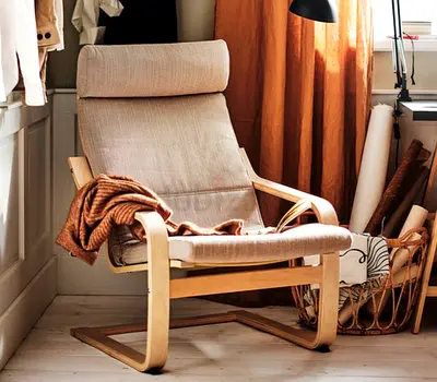 Wood Frame Armchair (IKEA Poäng-style)